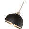 Z-Lite Landry 1 Light Pendant, Matte Black & Brushed Nickel 1004P10-MB-BN - alternate 7